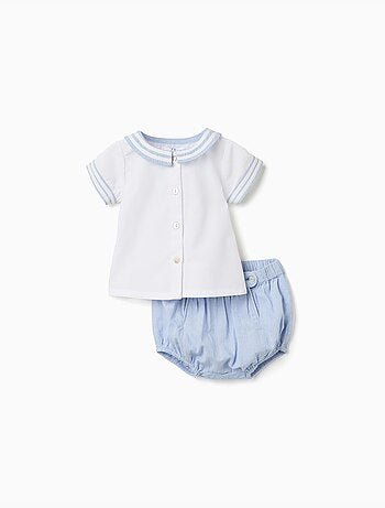 Chemise à manches courtes + short en coton