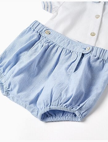 Chemise à manches courtes + short en coton