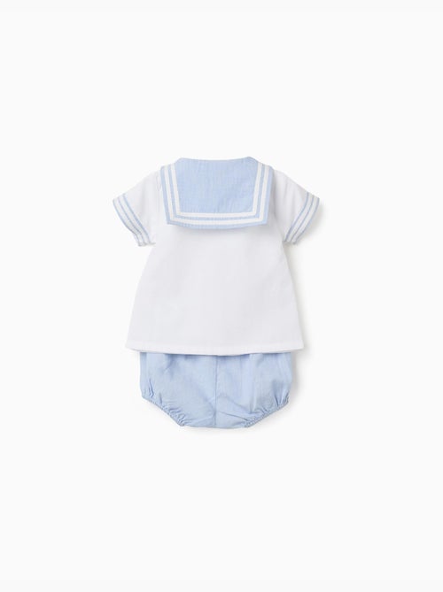 Chemise à manches courtes + short en coton - Kiabi Chemise à manches courtes + short en coton - Kiabi
