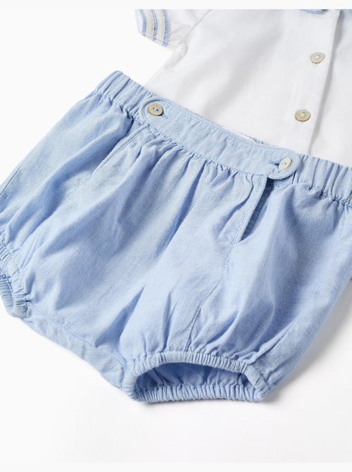 Chemise à manches courtes + short en coton - Kiabi Chemise à manches courtes + short en coton - Kiabi
