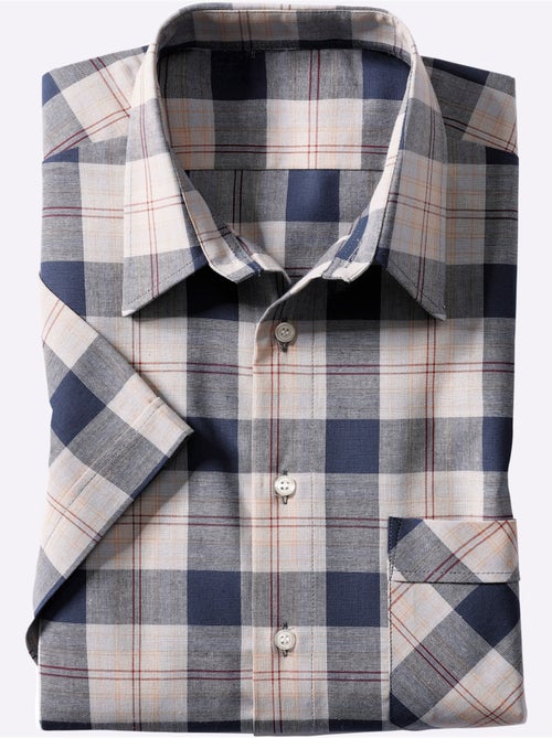 Chemise à Manches Courtes Superbes Motifs à Carreaux - Taille Standard - Witt - Kiabi Chemise à Manches Courtes Superbes Motifs à Carreaux - Taille Standard - Witt - Kiabi