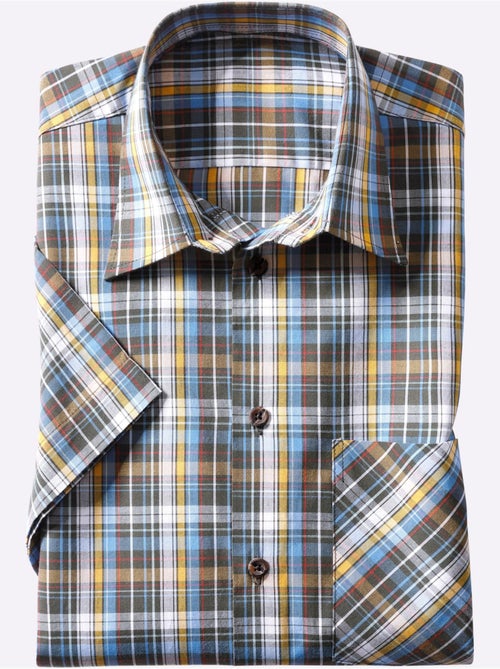 Chemise à Manches Courtes Superbes Motifs à Carreaux - Taille Standard - Witt - Kiabi Chemise à Manches Courtes Superbes Motifs à Carreaux - Taille Standard - Witt - Kiabi