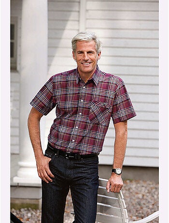 Chemise à Manches Courtes Superbes Motifs à Carreaux - Taille Standard - Witt