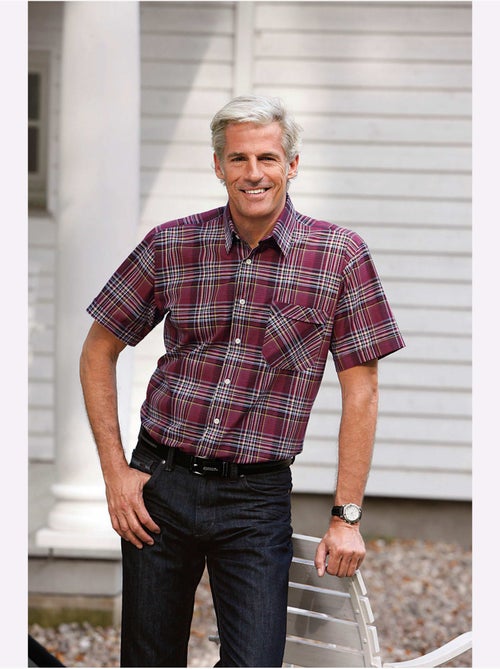 Chemise à Manches Courtes Superbes Motifs à Carreaux - Taille Standard - Witt - Kiabi Chemise à Manches Courtes Superbes Motifs à Carreaux - Taille Standard - Witt - Kiabi