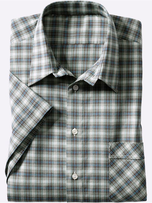 Chemise à Manches Courtes Superbes Motifs à Carreaux - Taille Standard - Witt - Kiabi Chemise à Manches Courtes Superbes Motifs à Carreaux - Taille Standard - Witt - Kiabi