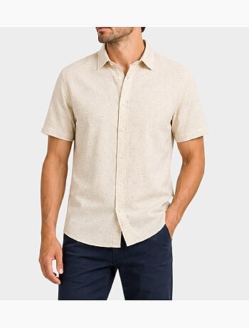 Chemise à manches courtes unie