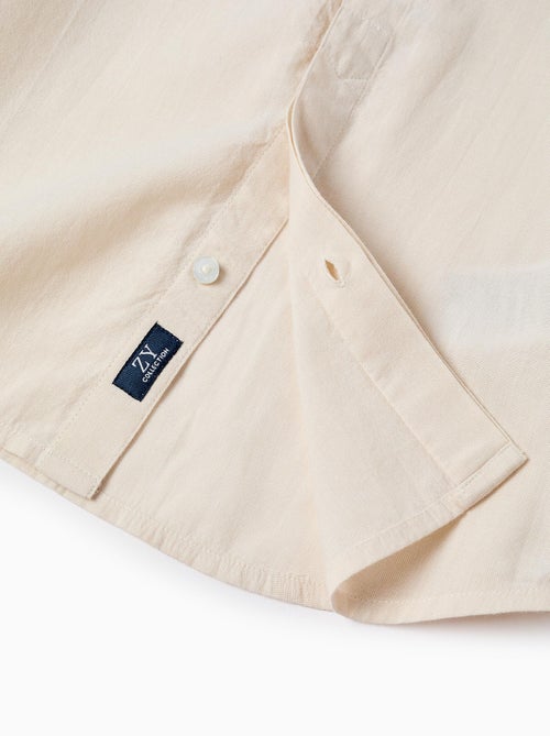 Chemise à Manches Courtes Unie en Coton - Kiabi