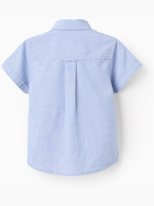 Chemise à Manches Courtes Unie en Coton - Kiabi