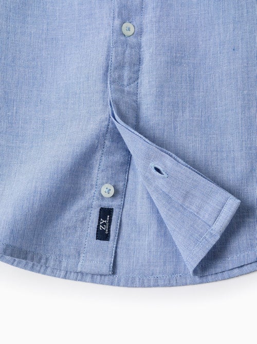 Chemise à Manches Courtes Unie en Coton - Kiabi