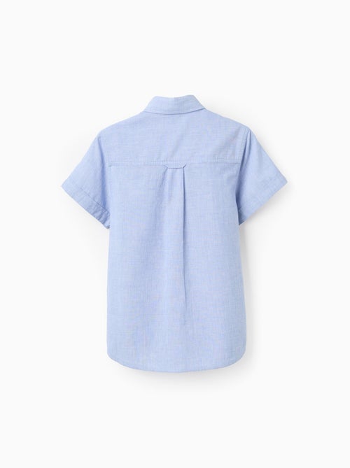 Chemise à Manches Courtes Unie en Coton - Kiabi