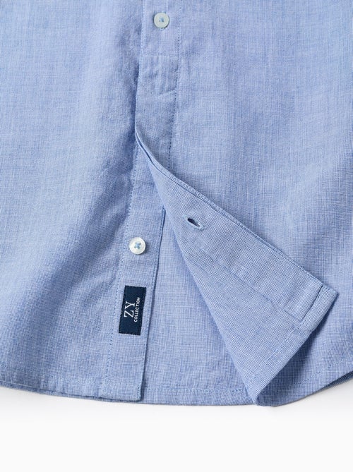 Chemise à Manches Courtes Unie en Coton - Kiabi