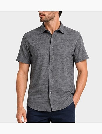 Chemise à manches courtes unie
