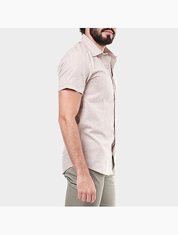 Chemise à manches courtes unie
