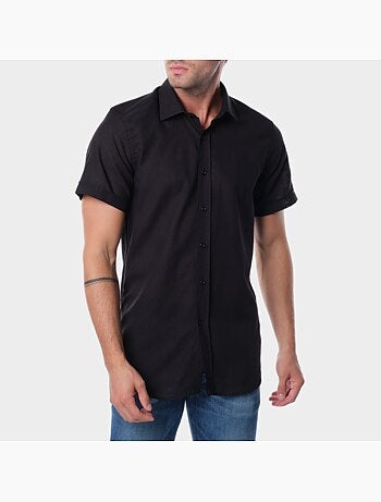 Chemise à manches courtes unie