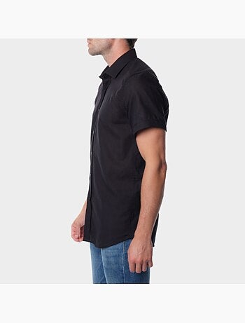 Chemise à manches courtes unie