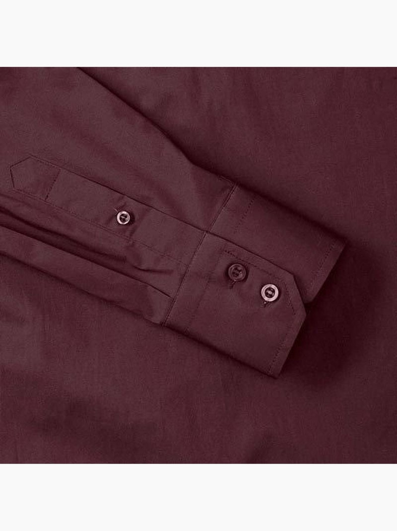 Chemise à manches longues - russell collection Bordeaux - Kiabi