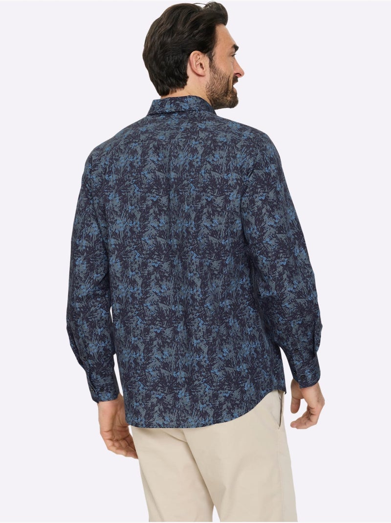 Chemise à manches longues - taille standard - witt Bleu marine - Kiabi