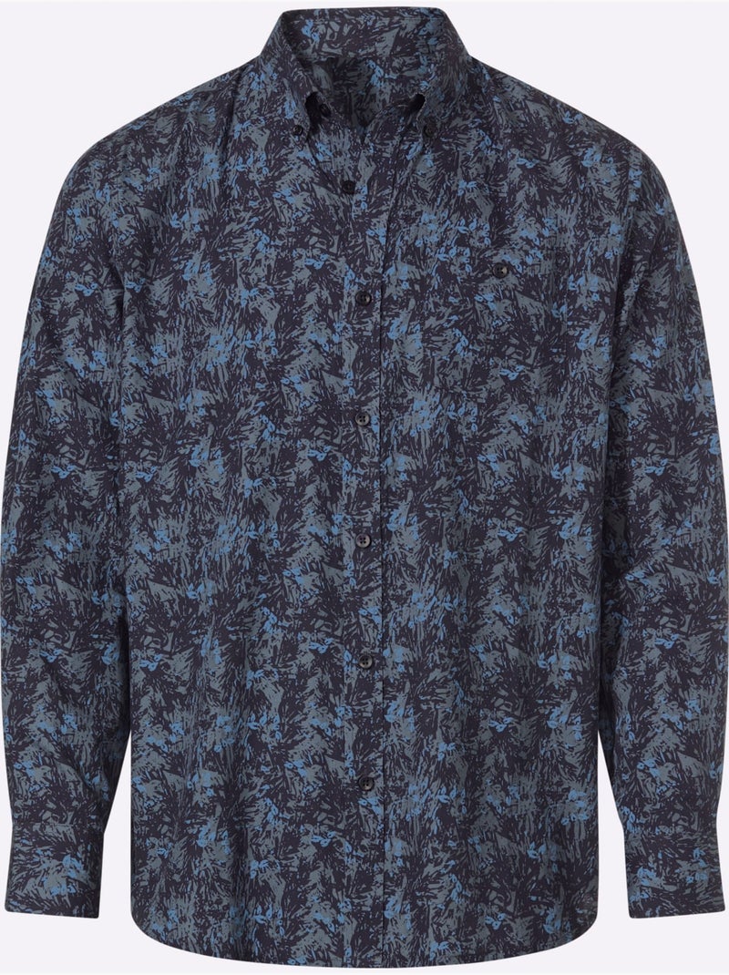 Chemise à manches longues - taille standard - witt Bleu marine - Kiabi