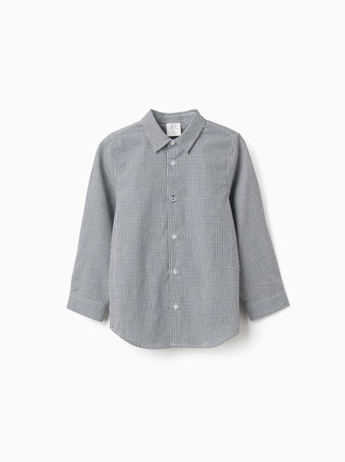 Chemise à manches longues à motif vichy - Kiabi Chemise à manches longues à motif vichy - Kiabi