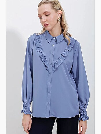Chemise à manches longues à volants bdart