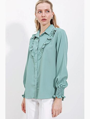 Chemise à manches longues à volants bdart