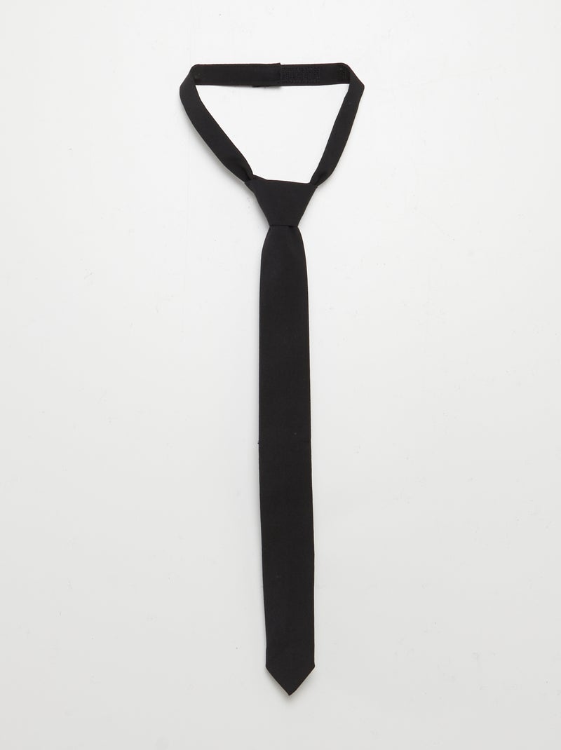 Chemise à manches longues avec cravate blanc - Kiabi