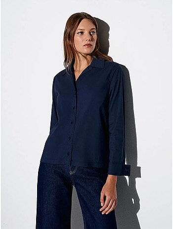 Chemise à manches longues avec découpe dilvin