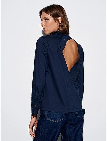 Chemise à manches longues avec découpe dilvin