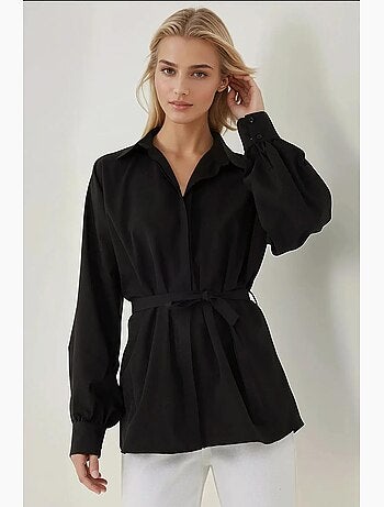 Chemise à manches longues avec détail noué hiccup