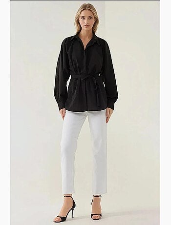 Chemise à manches longues avec détail noué hiccup