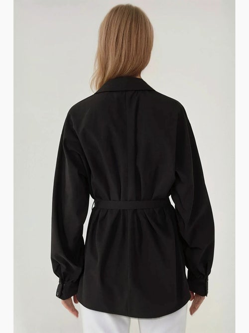 Chemise à manches longues avec détail noué hiccup - Kiabi