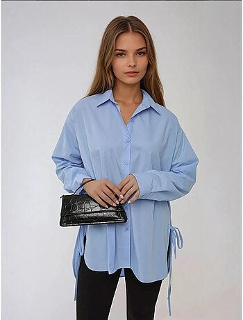 Chemise à manches longues avec détails noués