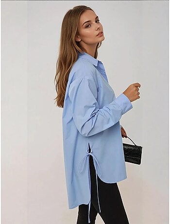 Chemise à manches longues avec détails noués