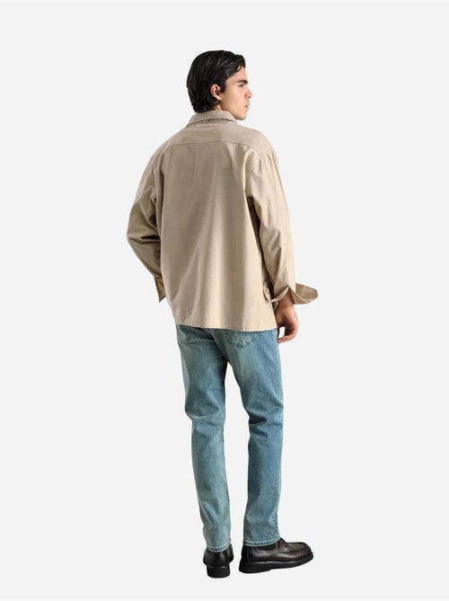 Chemise à manches longues boutonnée avec col de chemise giesto - Kiabi