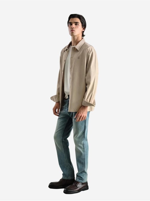 Chemise à manches longues boutonnée avec col de chemise giesto - Kiabi