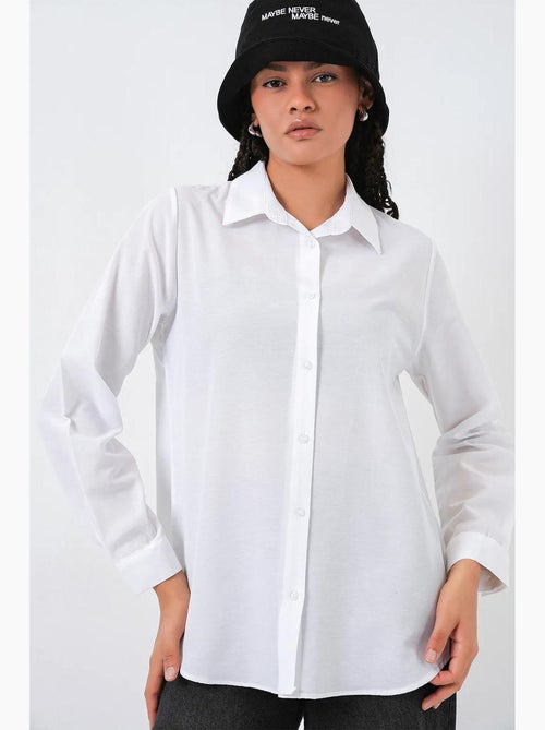 Chemise à manches longues boutonnée bdart - Kiabi Chemise à manches longues boutonnée bdart - Kiabi