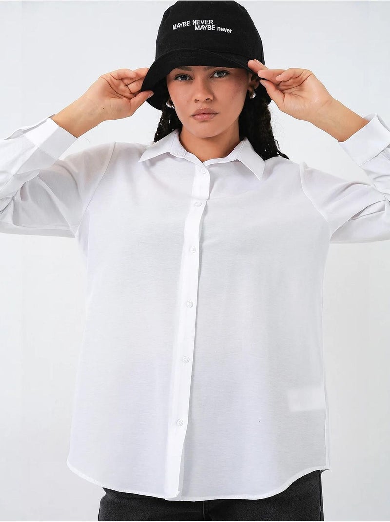 Chemise à manches longues boutonnée bdart Blanc - Kiabi