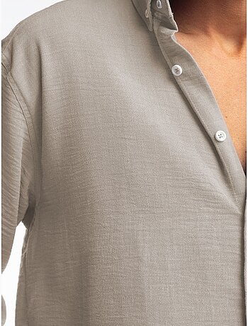 Chemise à manches longues boutonnée oversize giesto