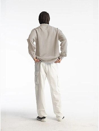 Chemise à manches longues boutonnée oversize giesto