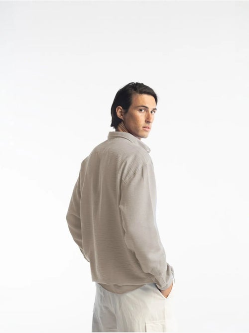 Chemise à manches longues boutonnée oversize giesto - Kiabi Chemise à manches longues boutonnée oversize giesto - Kiabi