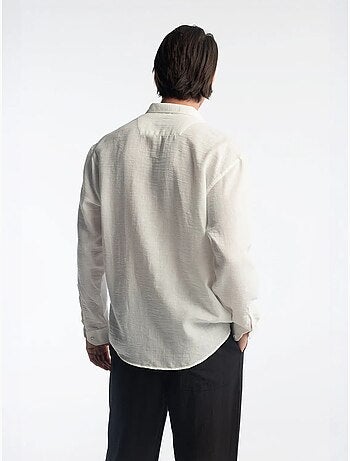 Chemise à manches longues boutonnée oversize giesto