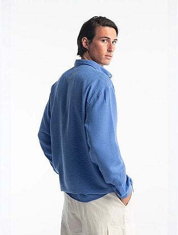 Chemise à manches longues boutonnée oversize giesto