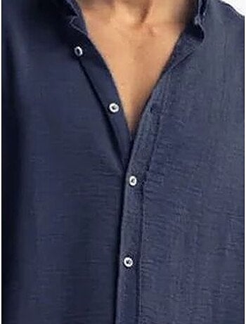 Chemise à manches longues boutonnée oversize giesto