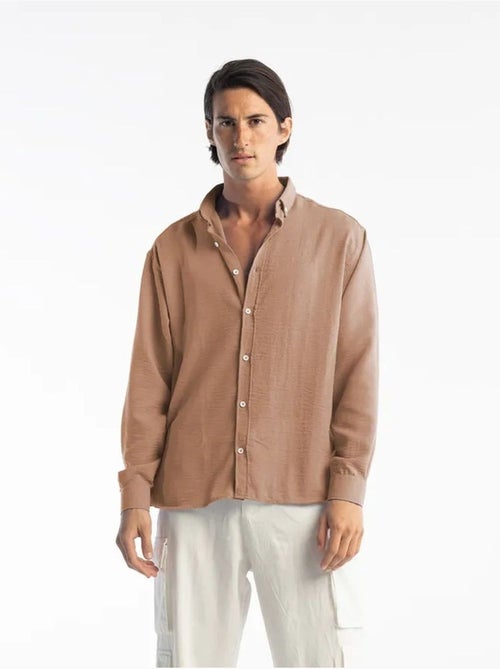 Chemise à manches longues boutonnée oversize giesto - Kiabi Chemise à manches longues boutonnée oversize giesto - Kiabi