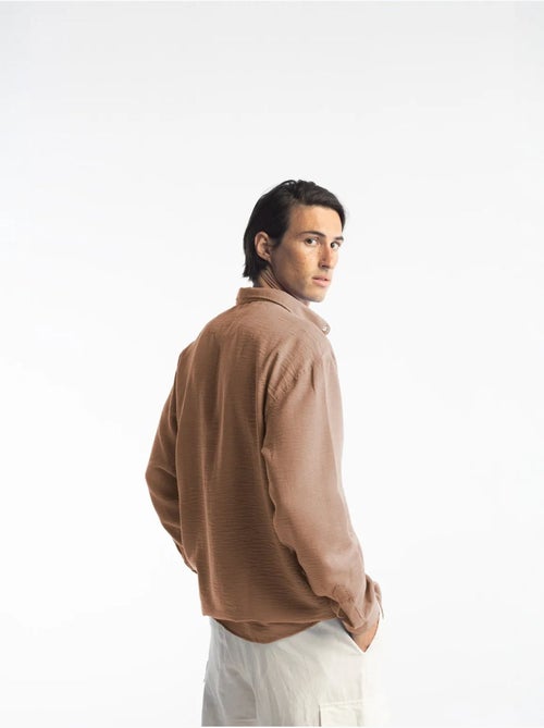 Chemise à manches longues boutonnée oversize giesto - Kiabi Chemise à manches longues boutonnée oversize giesto - Kiabi