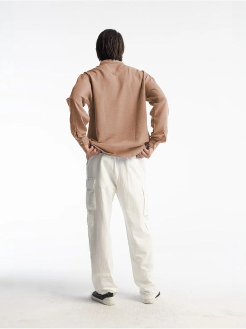 Chemise à manches longues boutonnée oversize giesto - Kiabi Chemise à manches longues boutonnée oversize giesto - Kiabi