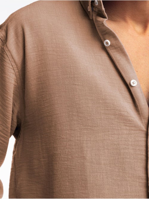 Chemise à manches longues boutonnée oversize giesto - Kiabi Chemise à manches longues boutonnée oversize giesto - Kiabi