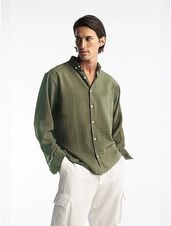 Chemise à manches longues boutonnée oversize giesto