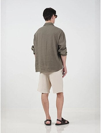 Chemise à manches longues boutonnée oversize giesto