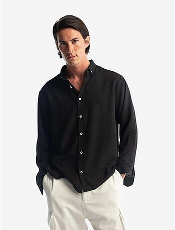 Chemise à manches longues boutonnée oversize giesto